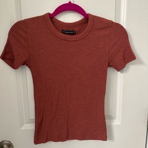 Abercrombie Ribbed Knit Baby Tee